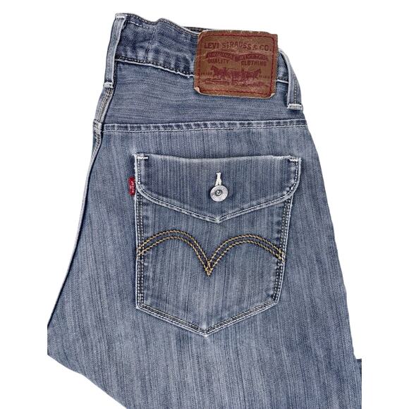 Levi's Men's 514 Slim Straight Original Jeans 32x30 Denim Flap Pocket Red Tab - Picture 7 of 11